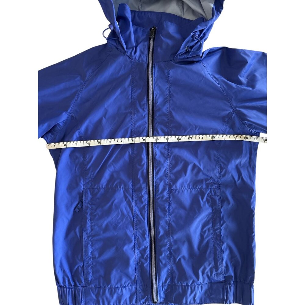 Columbia Womens Blue Lightweight Hooded Windbreaker Jacket Rain Hiking S READ - Picture 10 of 11